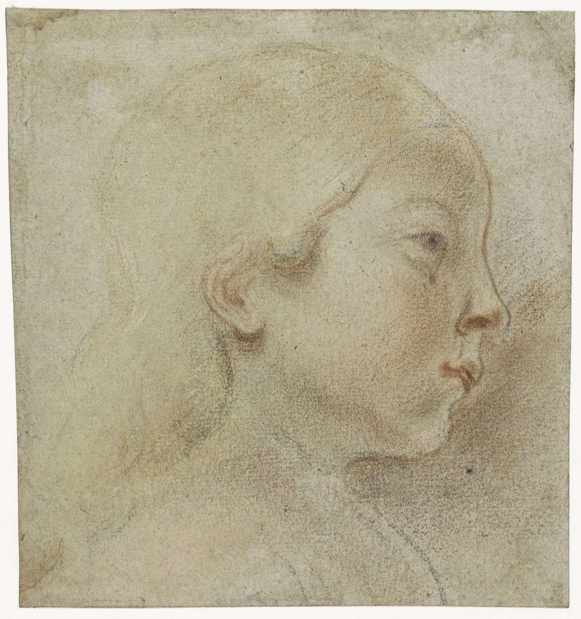 Barnets hoved, til højre af Jacques Jordaens