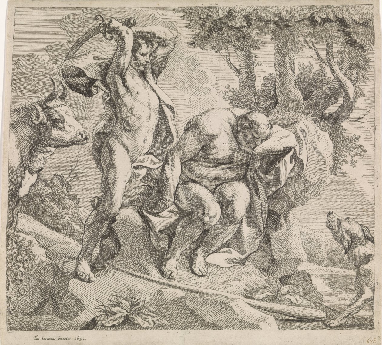 Mercury en Argus af Jacques Jordaens