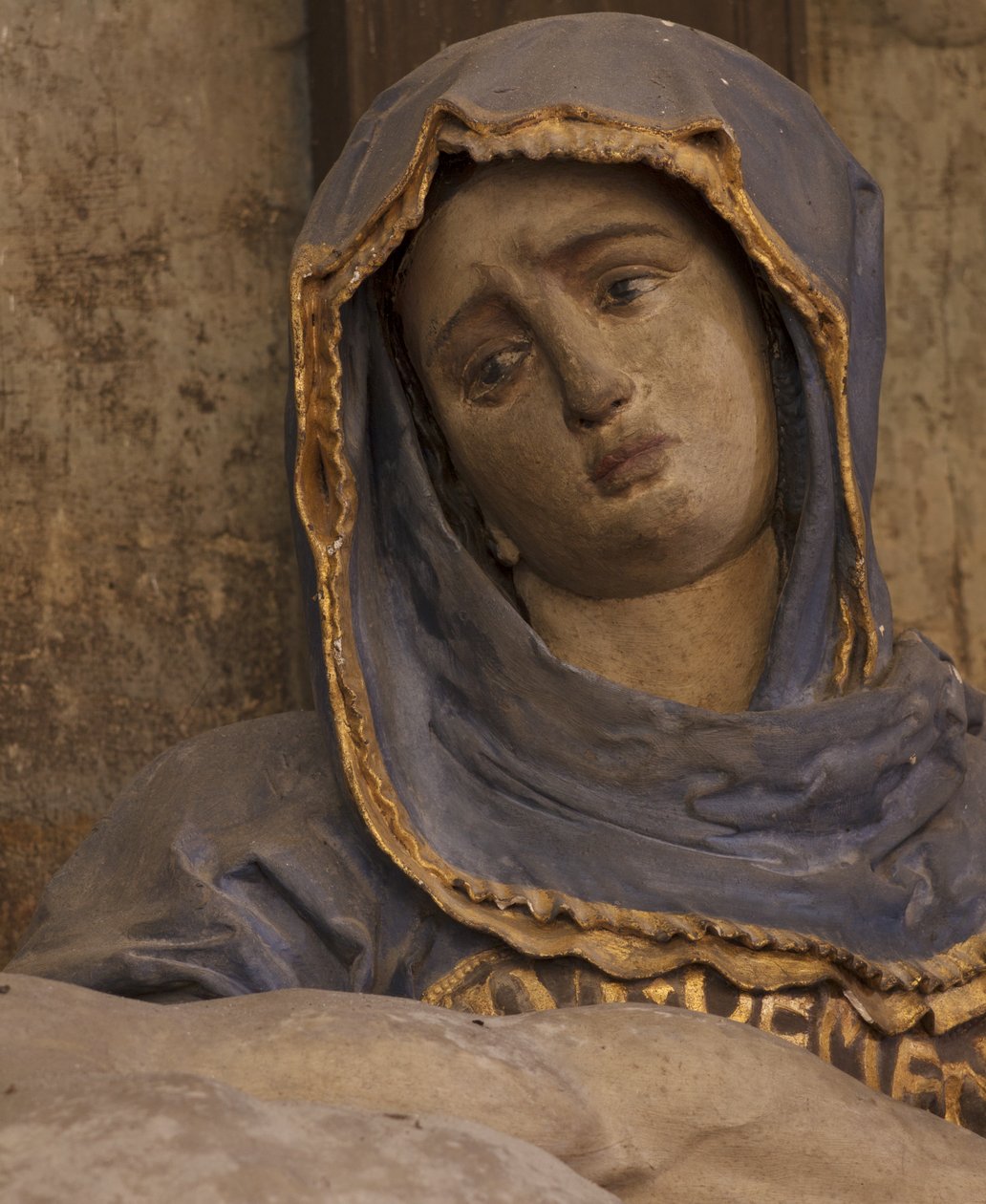 Detalje af Pietaen af Jacques Jubert