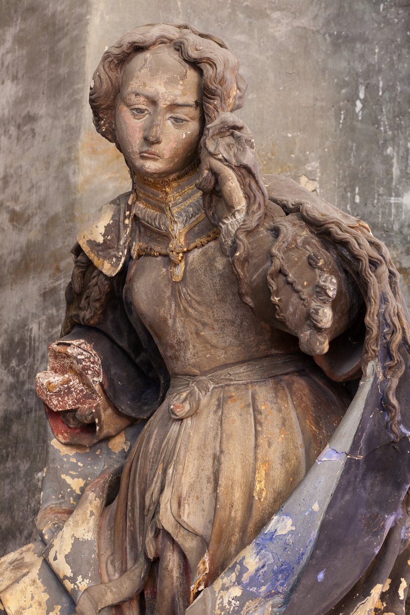 St. Mary Magdalene (malet gips) af Jacques Jubert