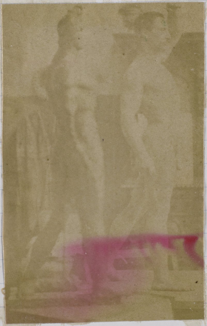 Studie af en mandlig nøgenmodel, stående og set fra siden, i Jacques de Lalaings studie af Jacques Lalaing (attributed to)