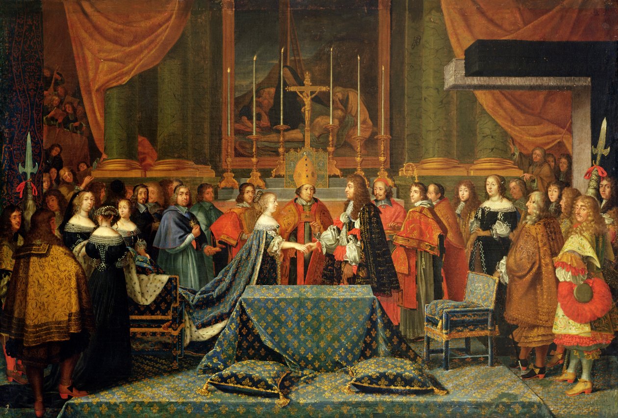 Fejring af Louis XIV og Maria Theresia af Østrigs bryllup, 9. juni 1660 (olie på lærred) af Jacques Laumosnier