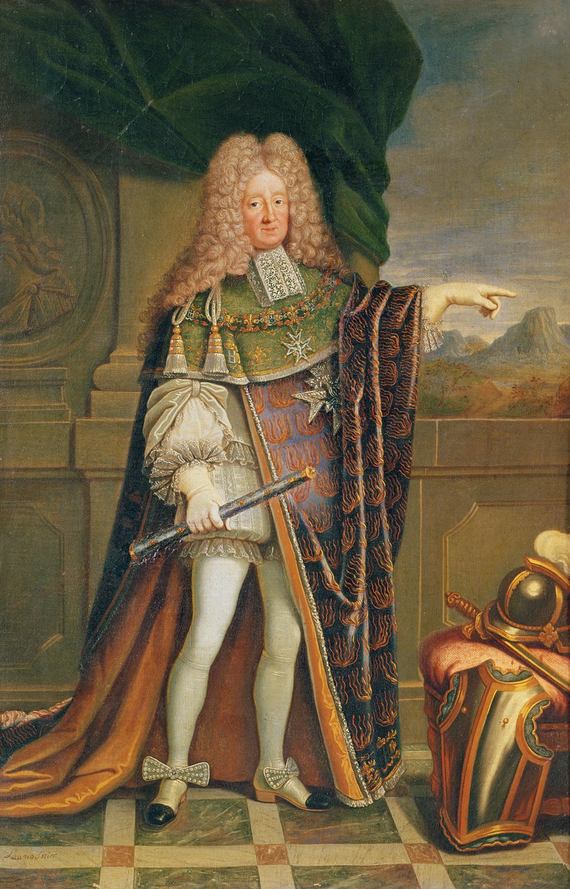 Portræt af Rene de Froulay, greve af Tesse, ca. 1703 (olie på lærred) af Jacques Laumosnier