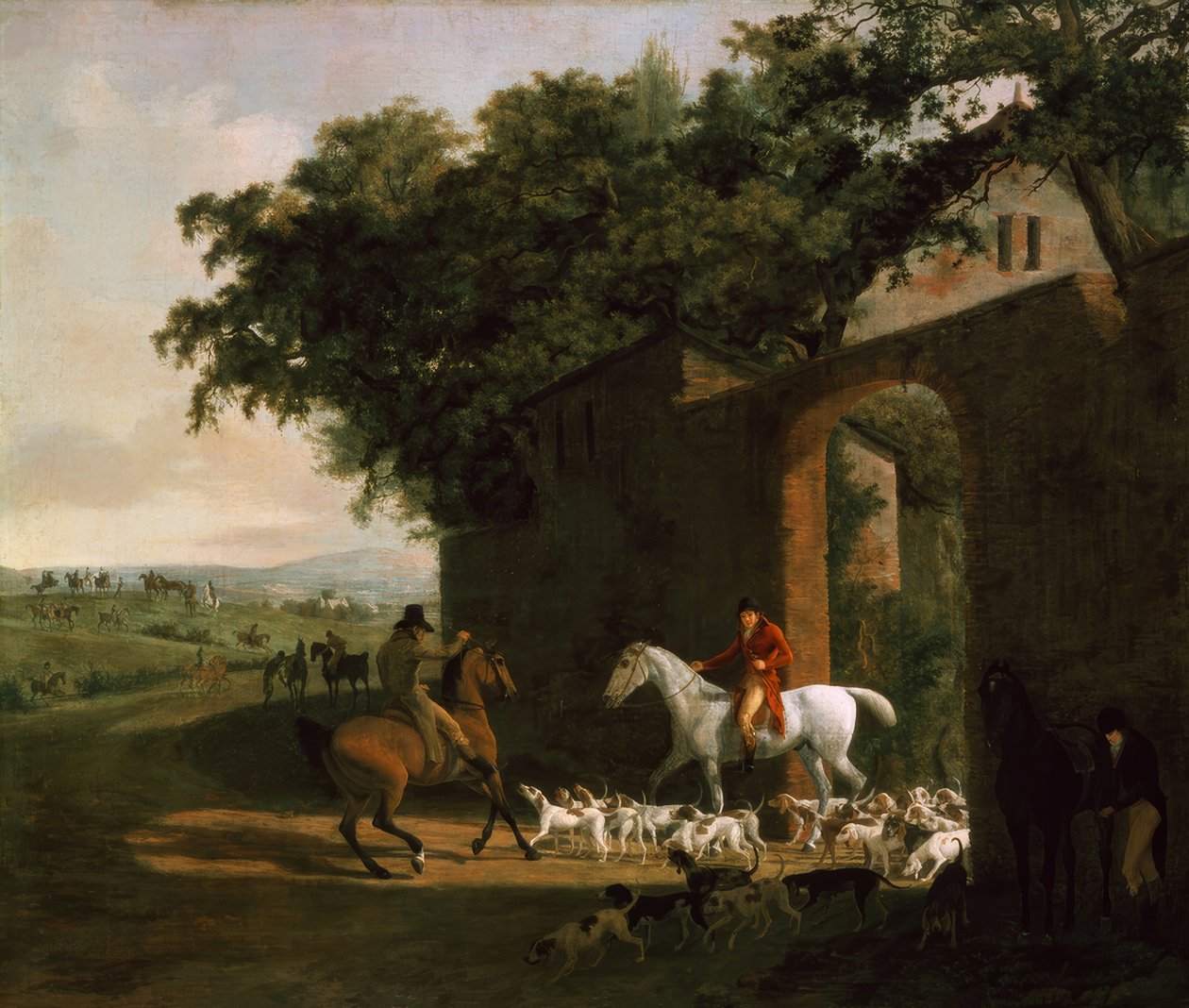 På vej ud på jagt af Jacques Laurent Agasse