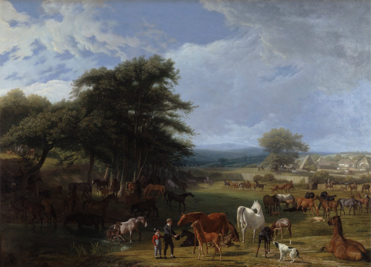 Lord Rivers Stud Farm, Stratfield Saye af Jacques Laurent Agasse