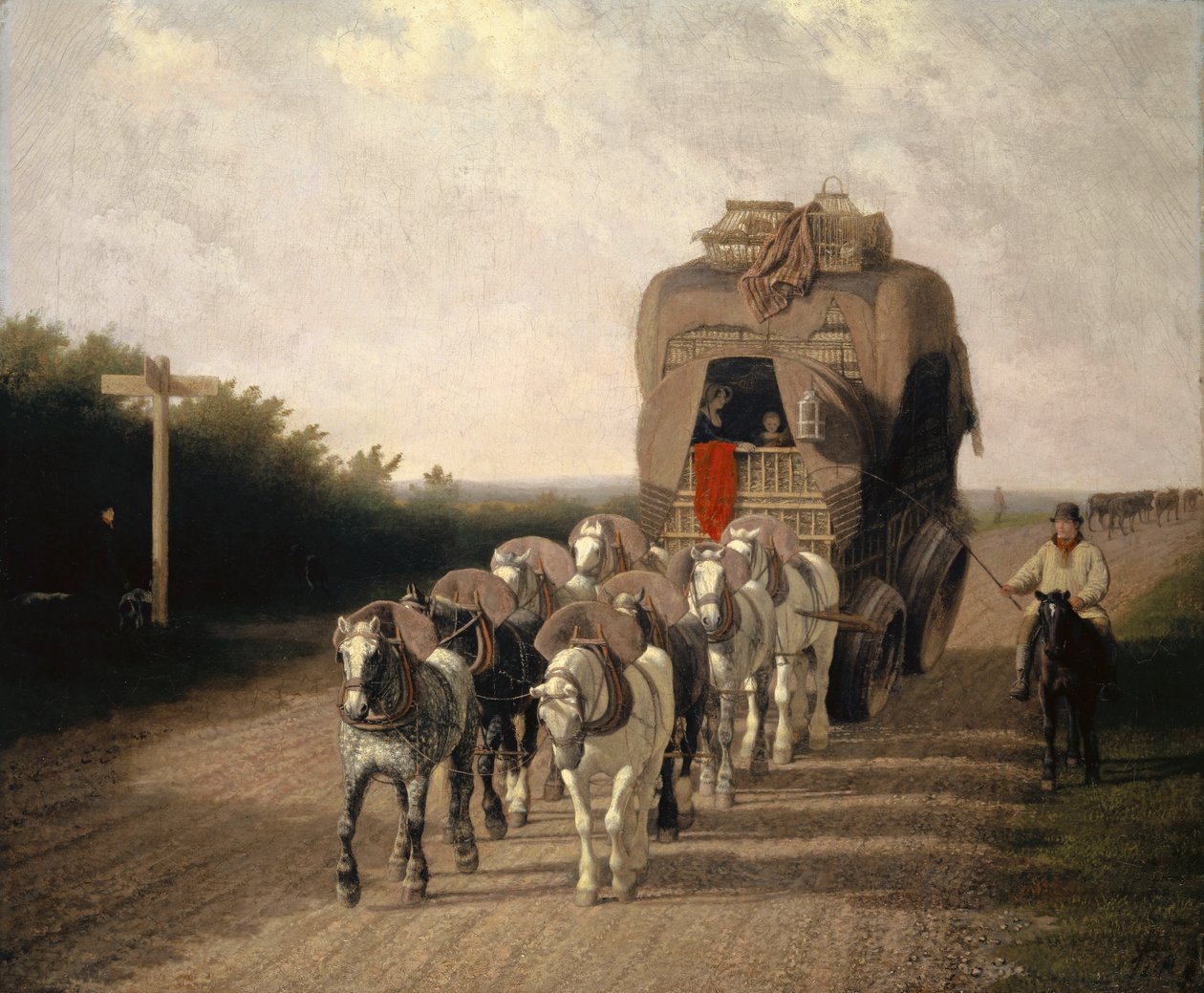 Ludlow Carrier-Coach, 1801 af Jacques Laurent Agasse