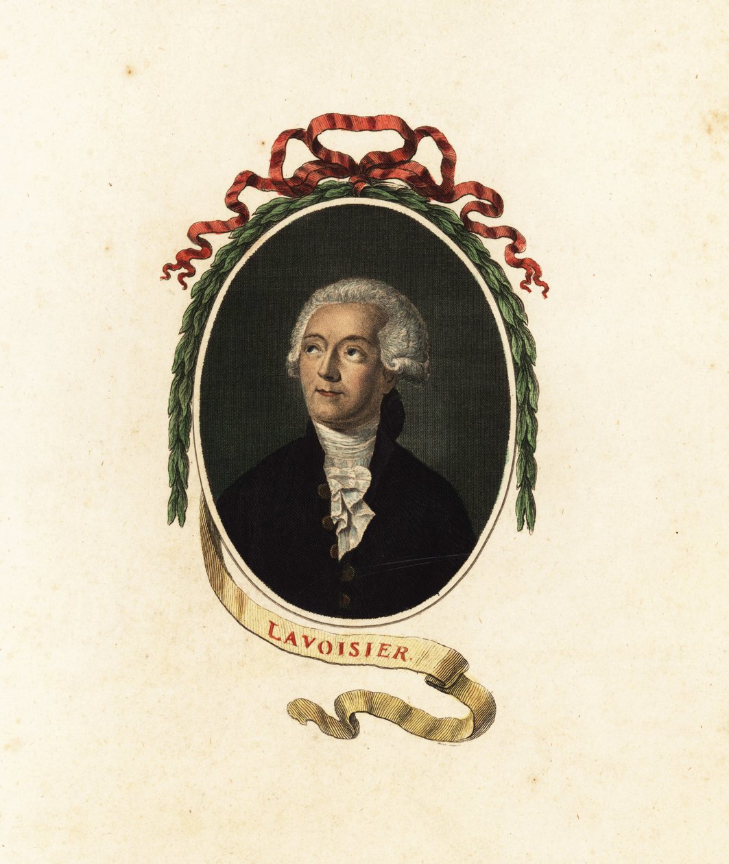 Antoine Lavoisier, fransk kemiker, økonom og adelsmand.1805 (gravering) af Jacques Louis (after) David
