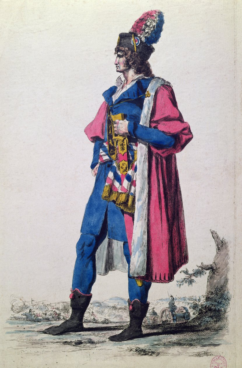 Kostume af en repræsentant for det franske folk i 1793, fra 