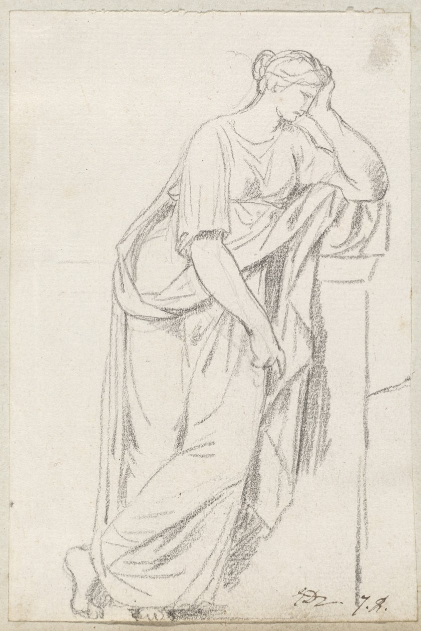 En Muse fra Musernes Sarkofag af Jacques Louis David