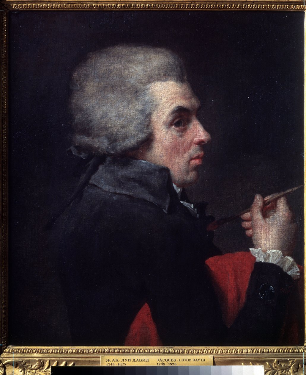 ""Autoportræt"" (Selvportræt) Maleri af Jacques Louis David (1748-1825) omkring 1789 Pushkin Museum, Moskva af Jacques Louis David