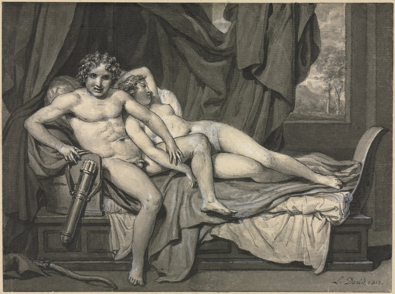 Amor og Psyche af Jacques Louis David