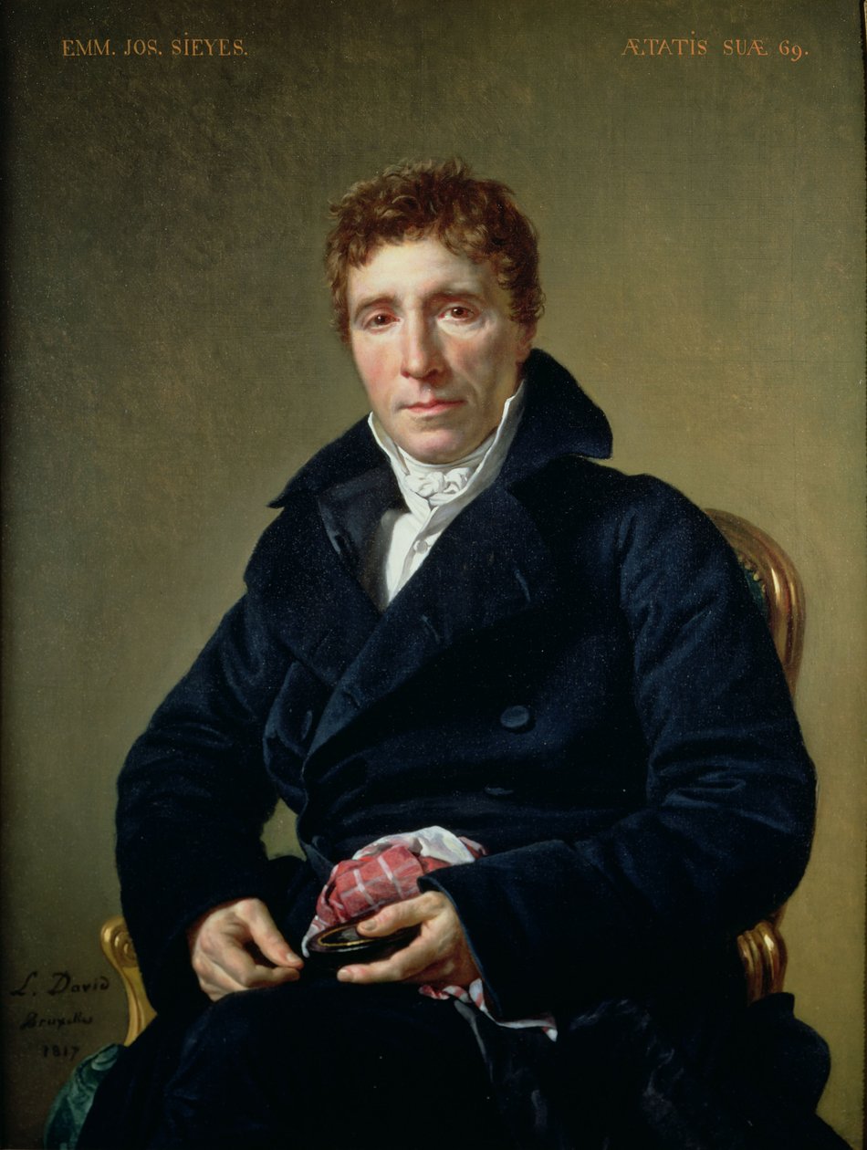 Emmanuel Joseph Sieyes (1748-1836) 1817 af Jacques Louis David