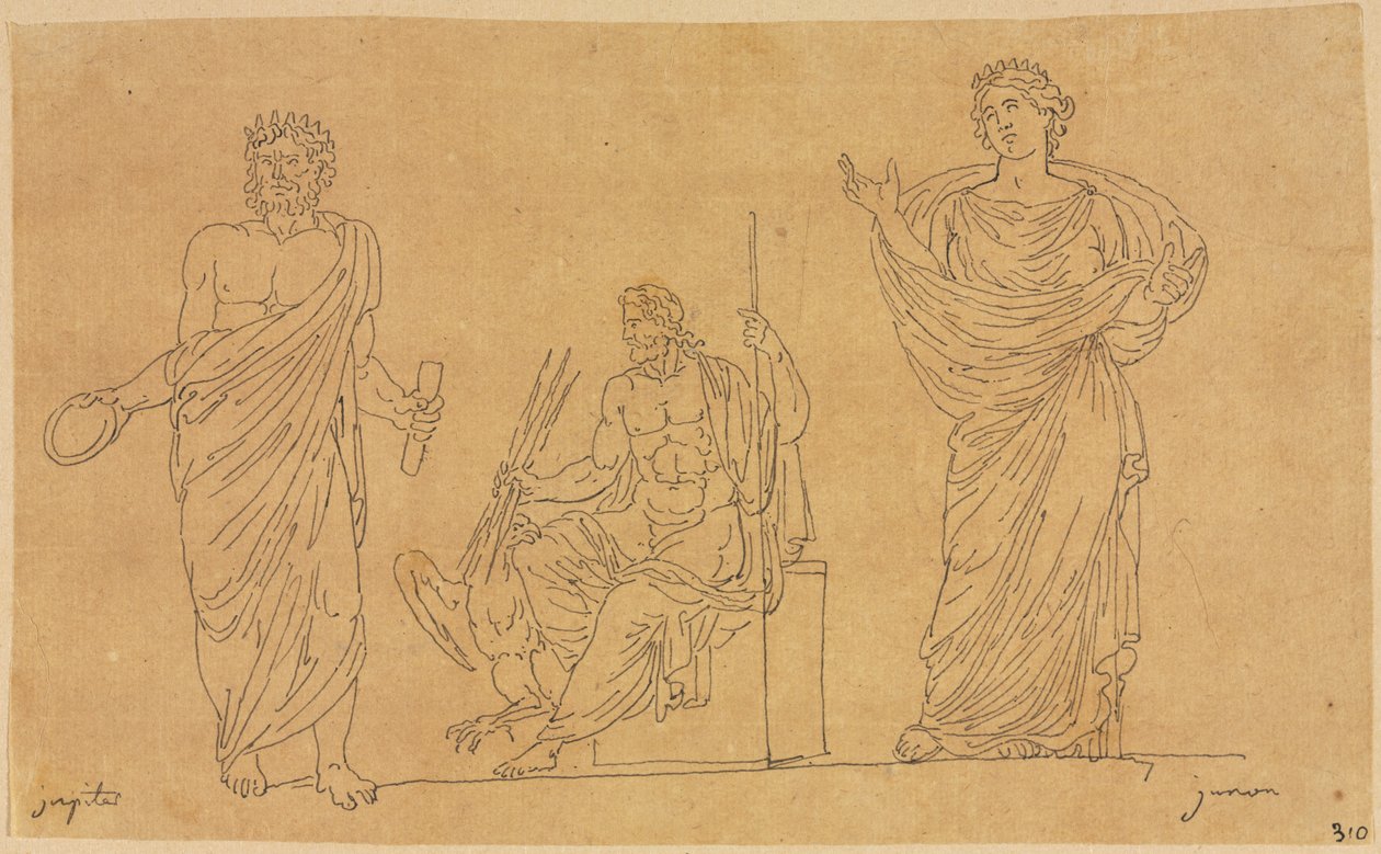 Guder og gudinde af Jacques Louis David