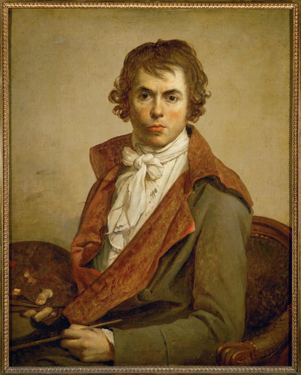 Jaques Louis David, selvportræt ... af Jacques Louis David