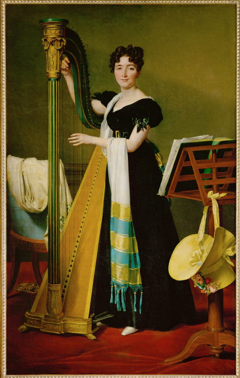 Juliette de Villeneuve, niece til dronning Julie, gift med Joseph Bonaparte ... af Jacques Louis David