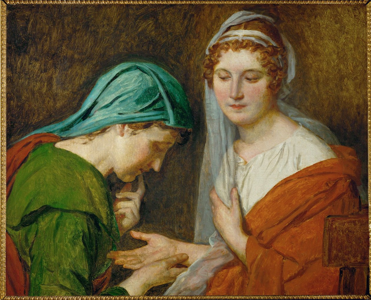 La Bonne Aventure ... (olie på lærred) af Jacques Louis David