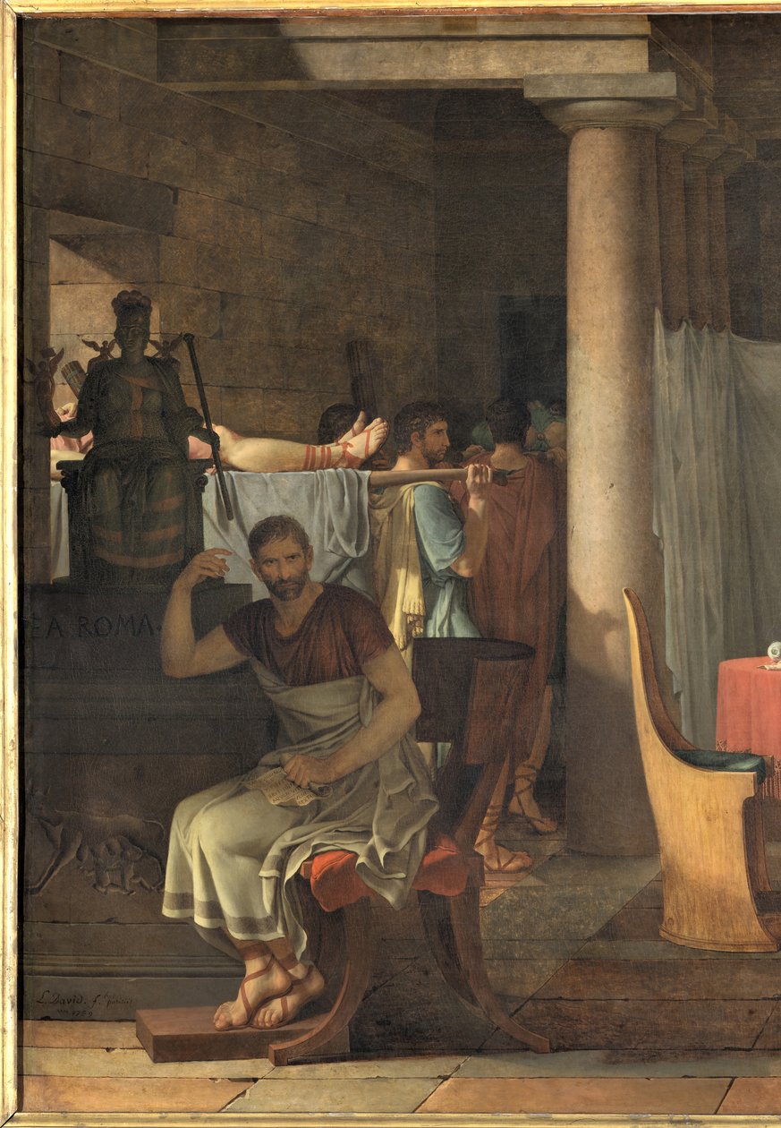 Lictors, der bærer Brutus sine Sønners Lig, 1789 af Jacques Louis David