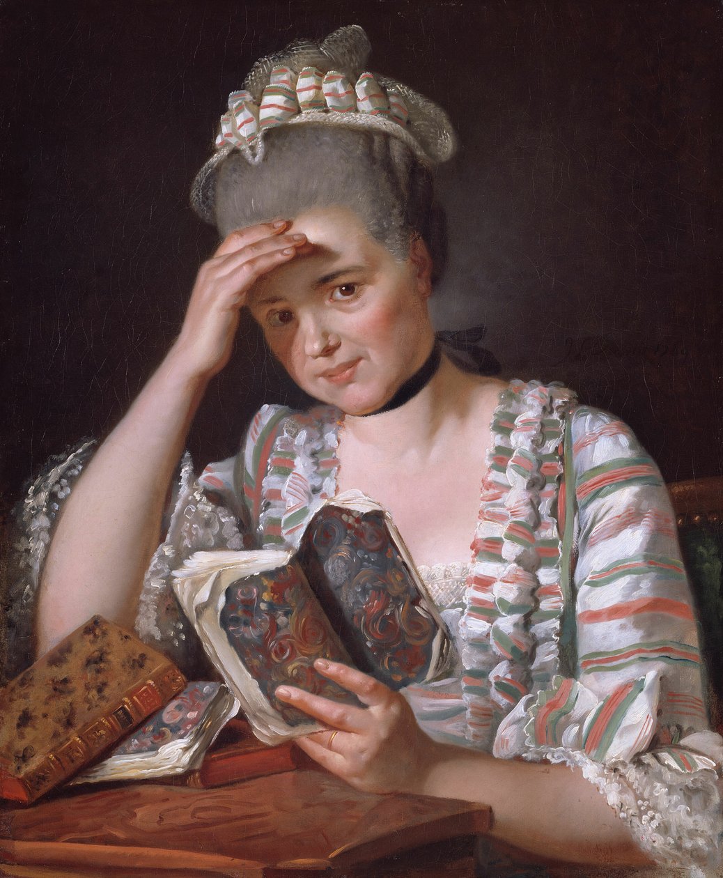 Madame Francois Buron, 1769. af Jacques Louis David