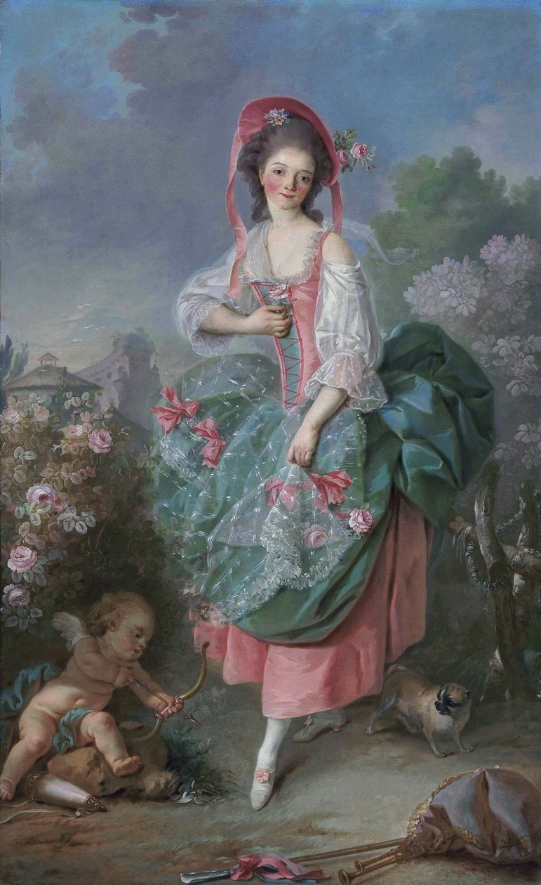 Mademoiselle Guimard som Terpsichore af Jacques Louis David