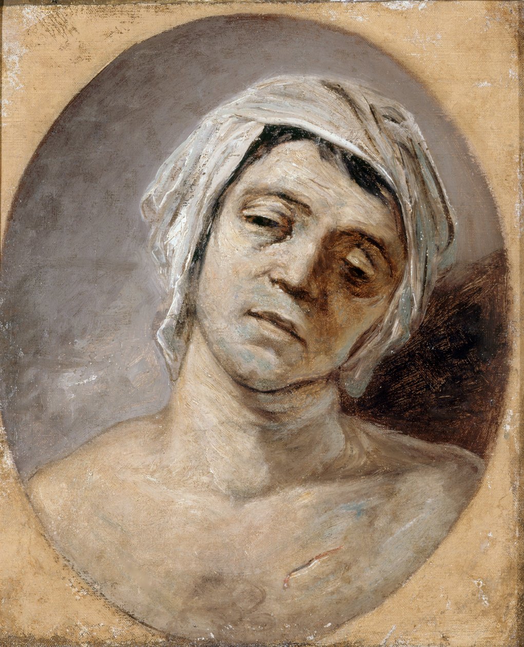 Marat myrdet, ca 1794. af Jacques Louis David