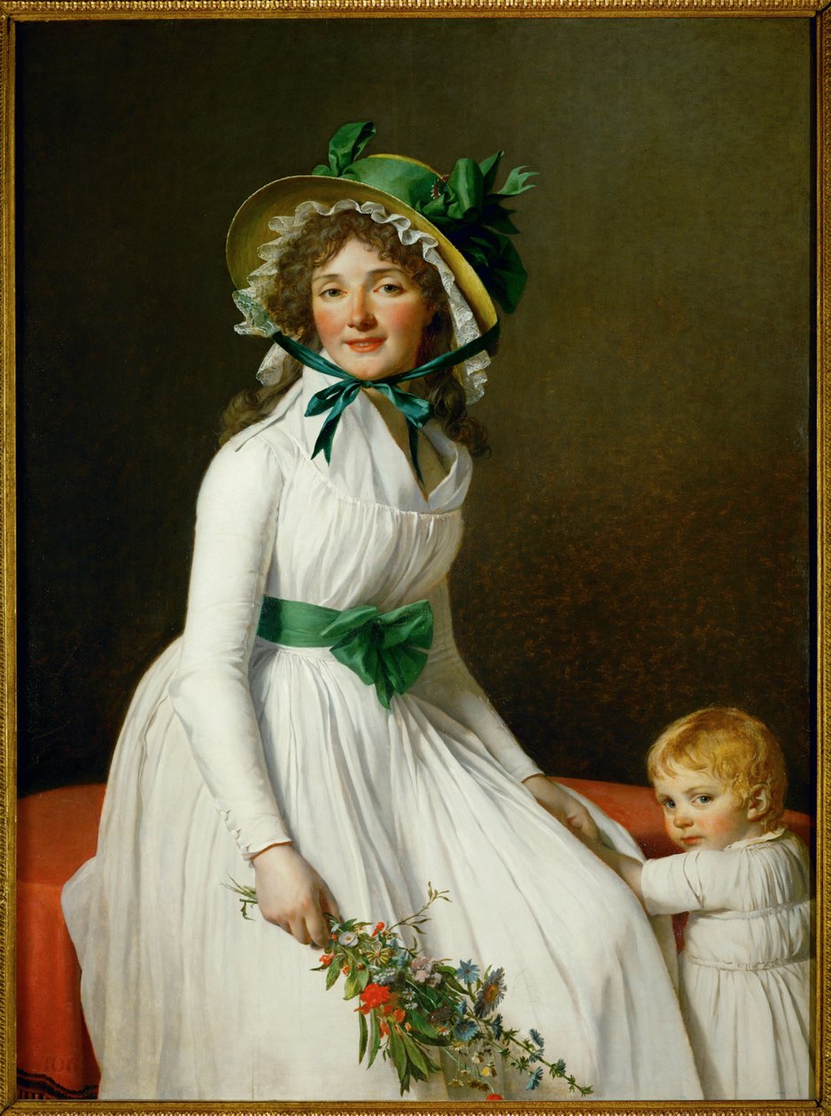 Fru Seriziat og hendes søn ... af Jacques Louis David