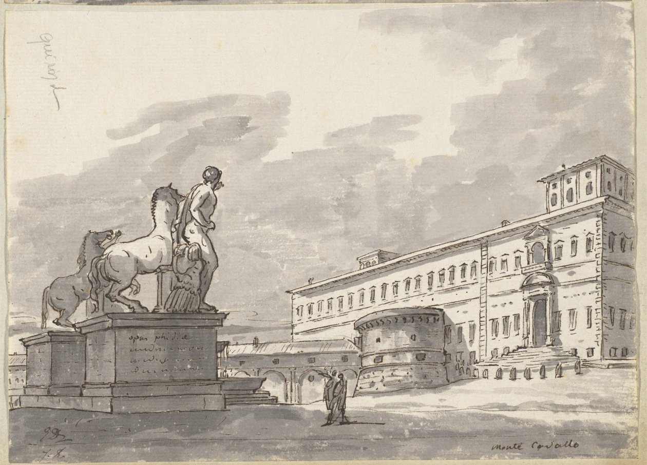 Monte Cavallo, med hestetæmmerne af Jacques Louis David