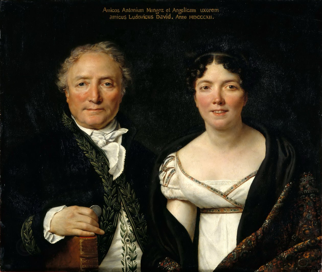 Portræt af Antoine og Angélique Mongez, 1812. af Jacques Louis David