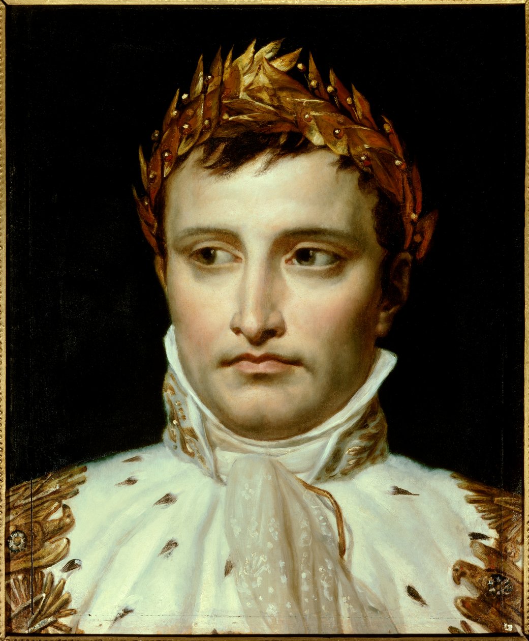 Portræt af kejser Napoleon 1 , olie på lærred af Jacques Louis David