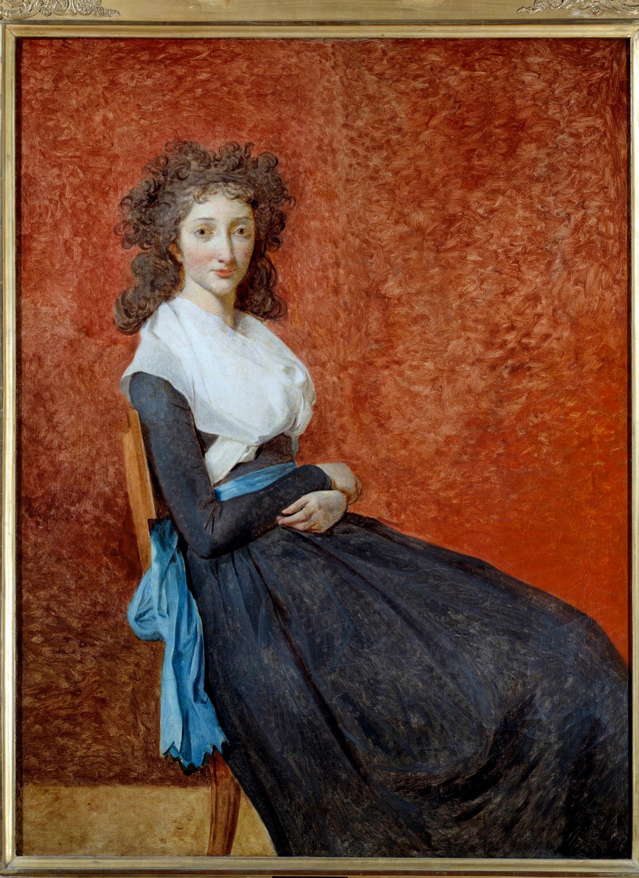 Portræt af Madame Charles Louis Trudaine (1769-1802) Maleri af Jacques Louis David (1748-1825) Søn. 1,30 x 0,98 m af Jacques Louis David