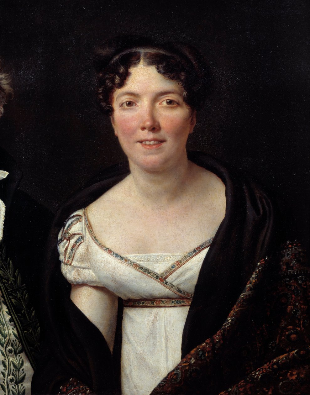 Portræt af Madame Mongez (1775-1855), hustru til arkæolog Mongez Detail. Maleri af Jacques Louis David (1748-1825) af Jacques Louis David