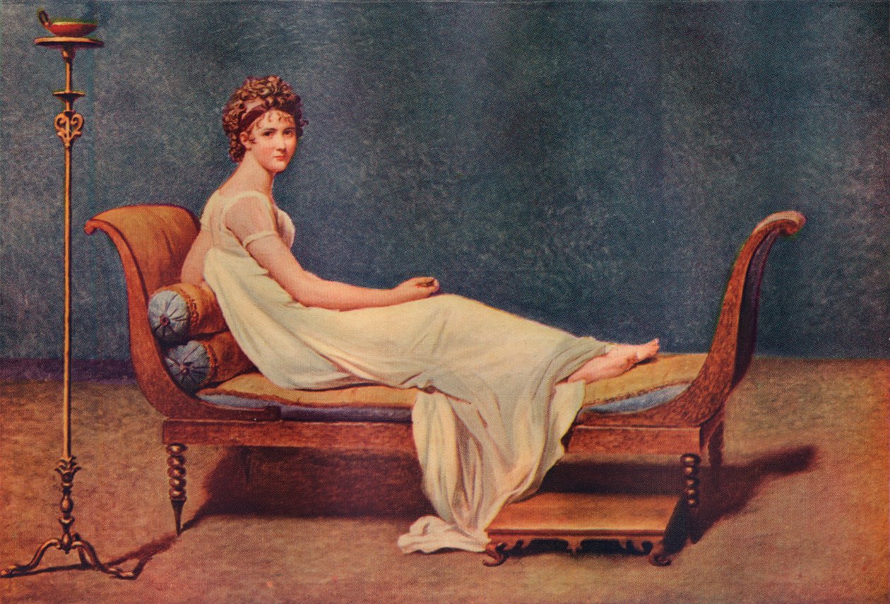 Portræt af Madame Recamier, 1800, 1911 af Jacques Louis David