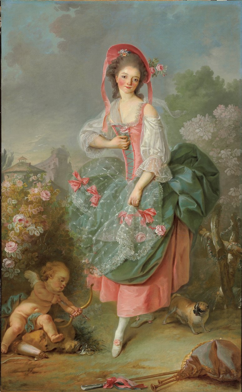 Portræt af Mademoiselle Guimard som Terpsichore (olie på lærred) af Jacques Louis David