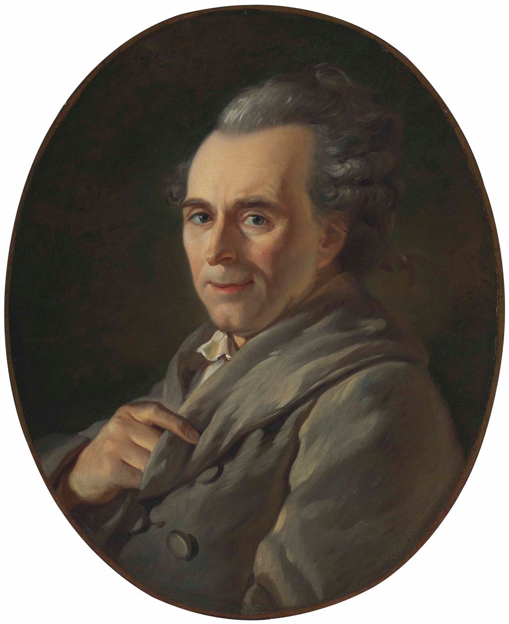 Portræt af Michel-Jean Sedaine af Jacques Louis David
