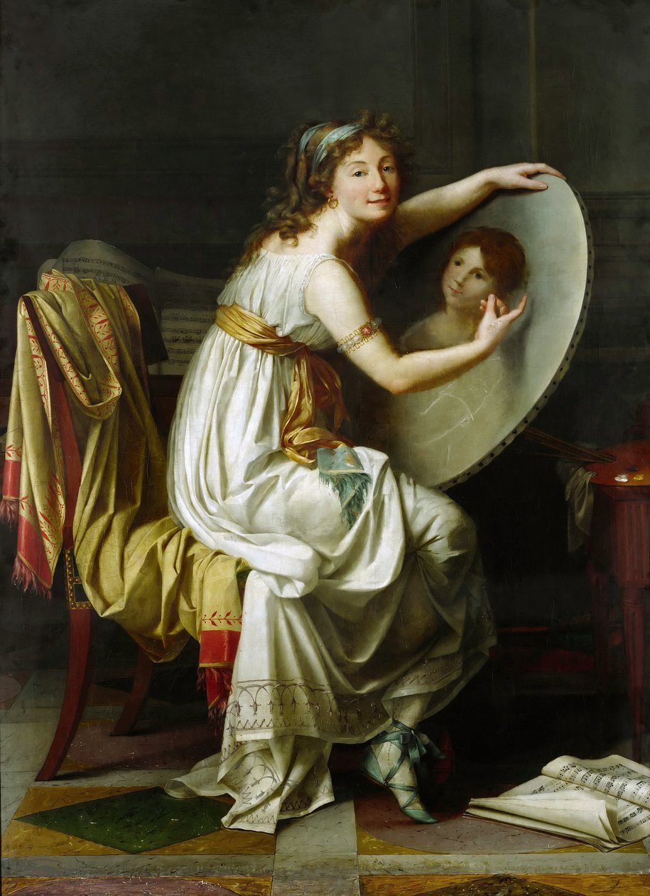 Portræt af Rose Adelaide Ducreux, ca. 1800. af Jacques Louis David