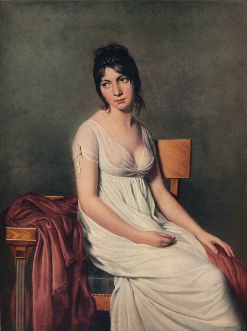 Portræt af en ung kvinde i hvidt, 1798 af Jacques Louis David