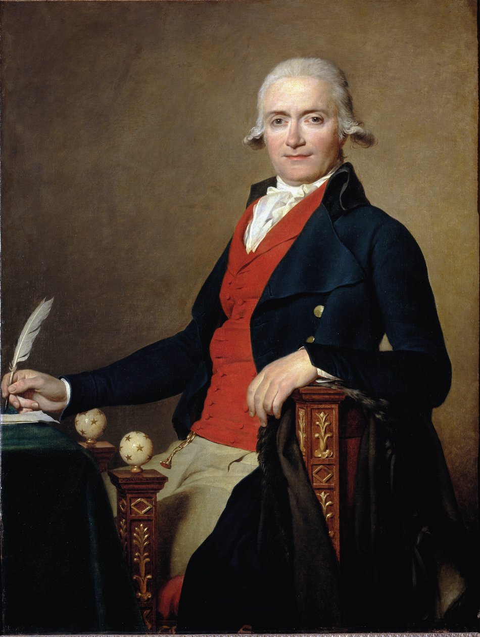 Portræt af ministeren Gaspard Meyer - olie på lærred af Jacques Louis David