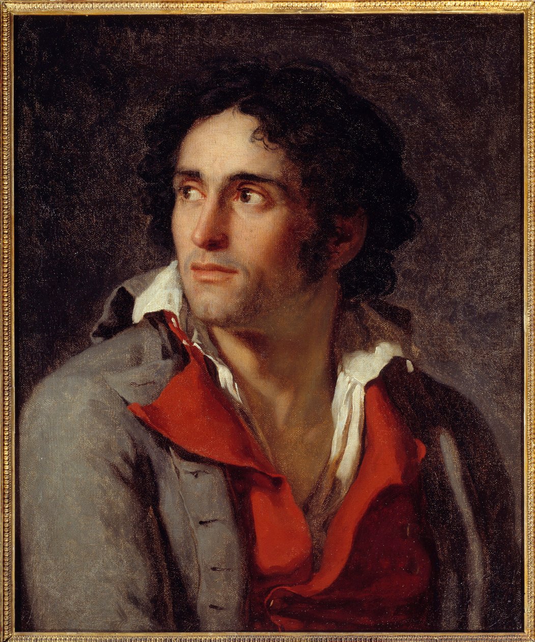 Formentlig portræt af maleren Jacques Louis Davids geolier blev i fængslet efter Robespierres fald i 1794. Maleri tilskrevet Jacques Louis David (1748-1825) 1795 ca. Sol. 0,54x0,46 m Rouen, musee des Beaux Arts af Jacques Louis David
