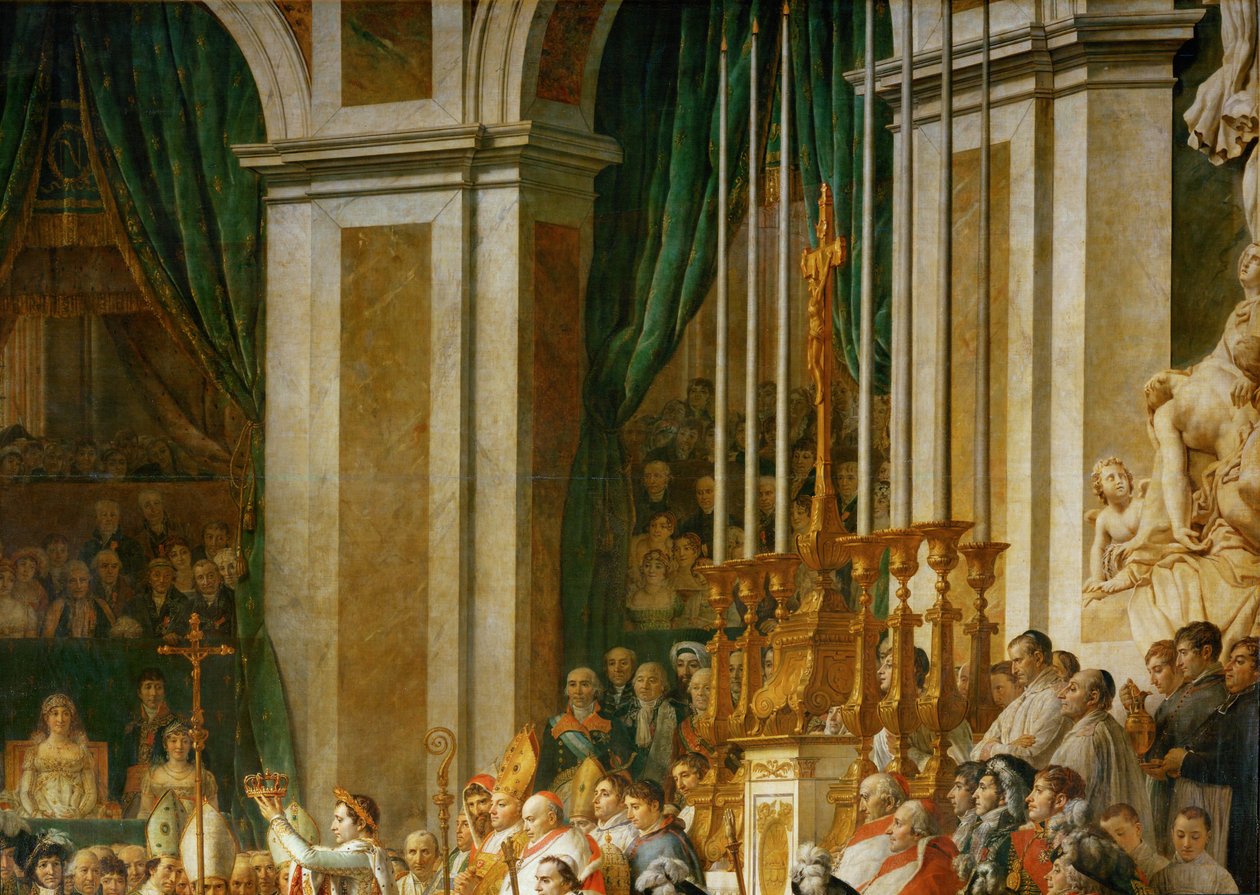 Kroningen af Napoleon i Notre-Dame ... af Jacques Louis David