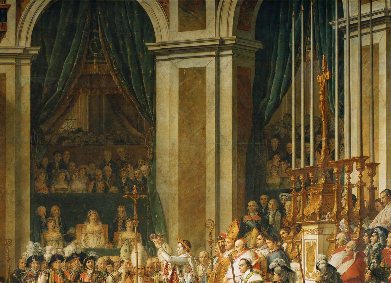 Kroningen af Napoleon i Notre-Dame ... af Jacques Louis David