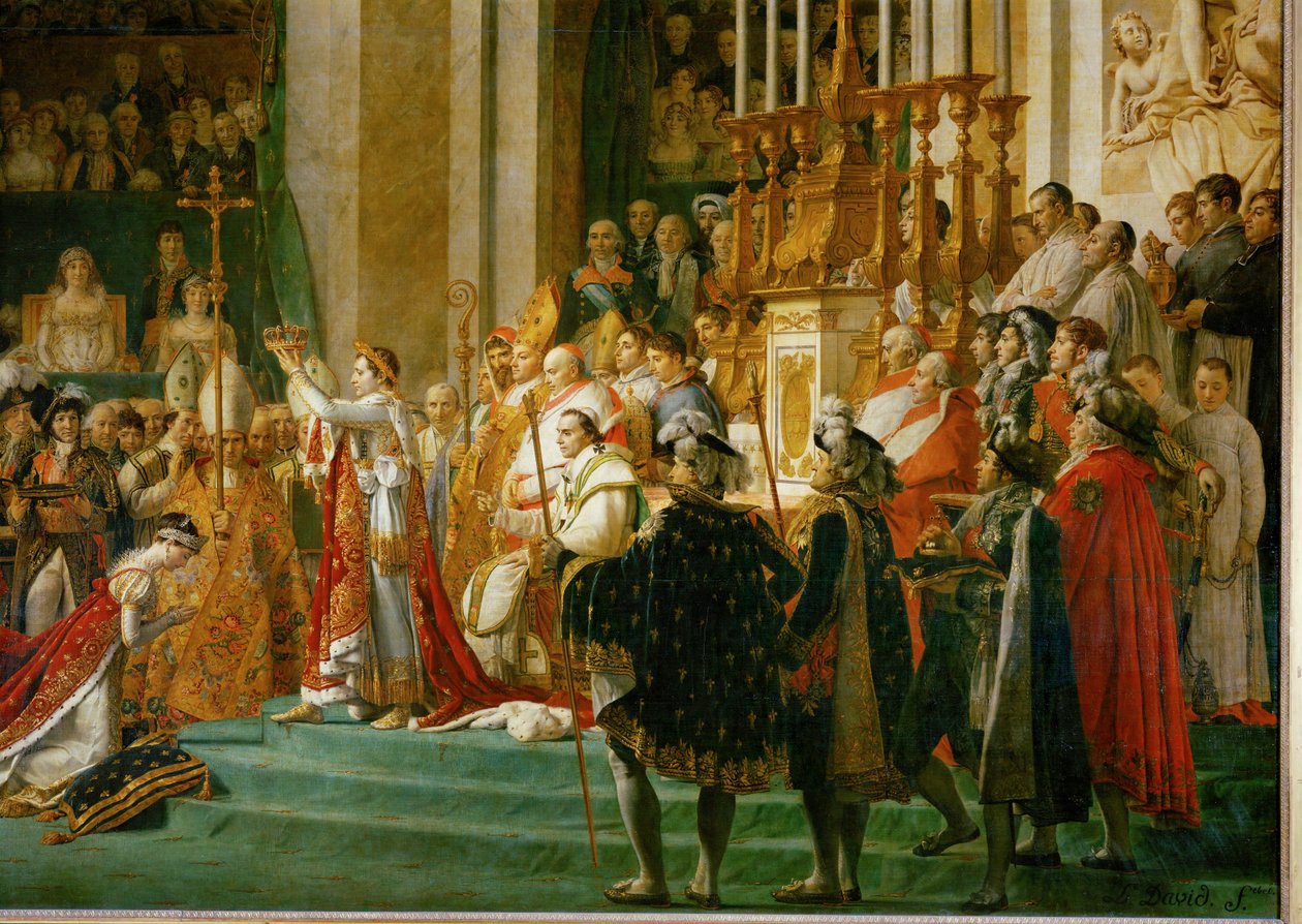 Kroningen af Napoleon i Notre-Dame ... af Jacques Louis David