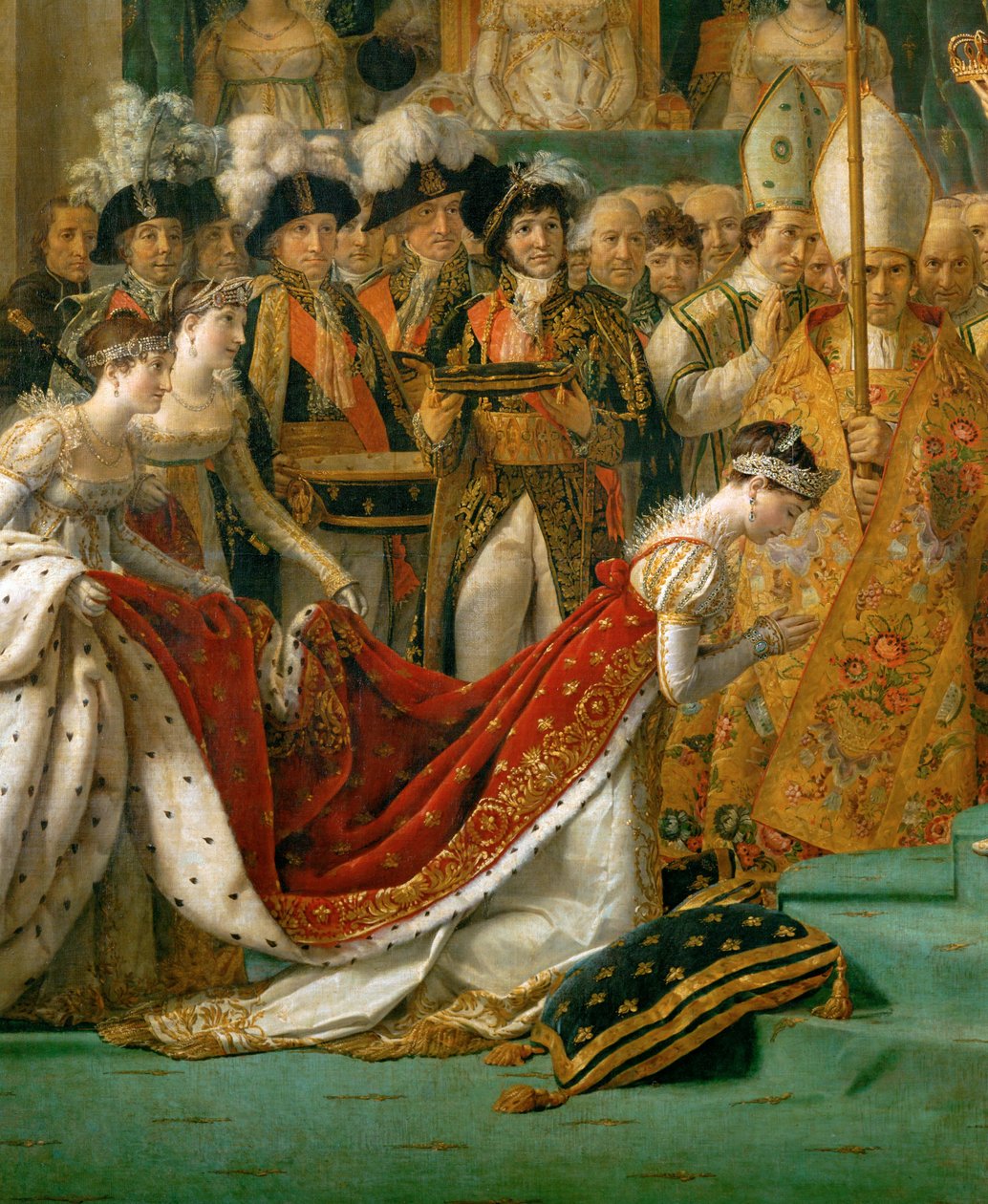 Kroningen af Napoleon i Notre-Dame ... af Jacques Louis David