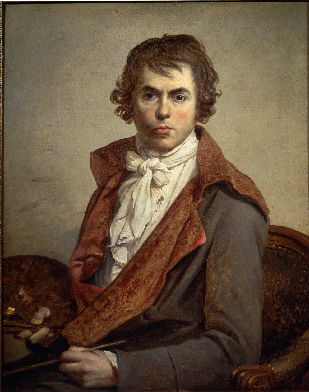 Selvportræt - 1794, Olie på lærred af Jacques Louis David
