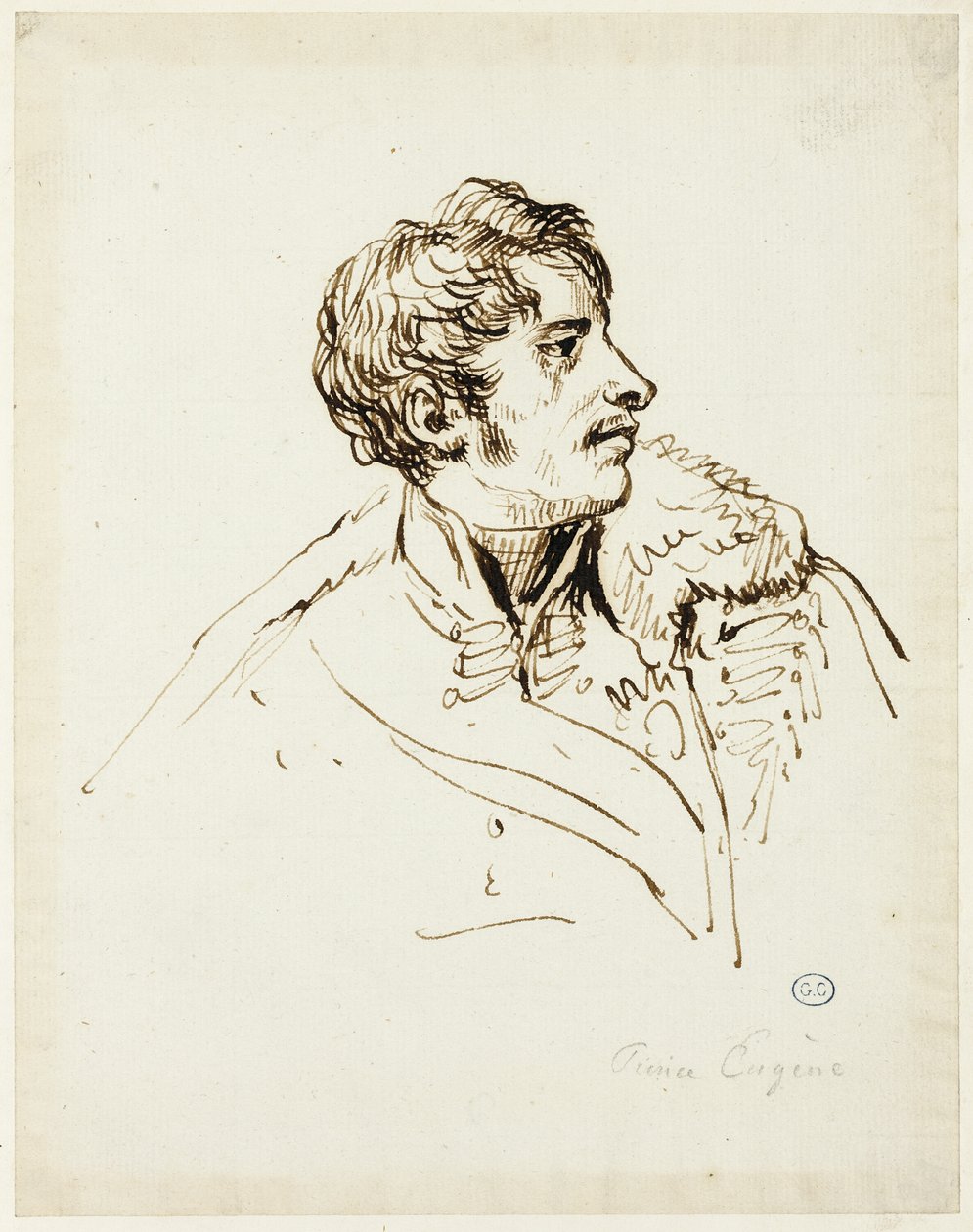 Undersøgelse for distribution af ørne, Prince Eugene de Beauharnais af Jacques Louis David