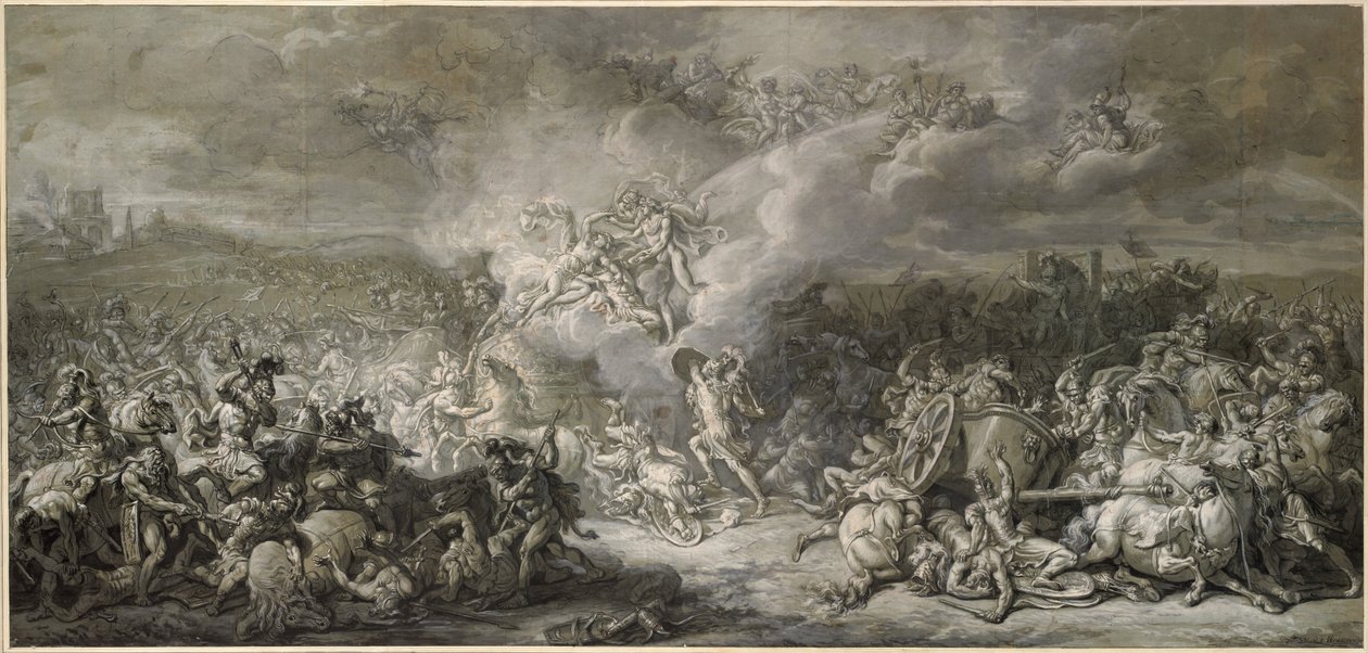 Kampen om Diomedes, 1776 af Jacques Louis David