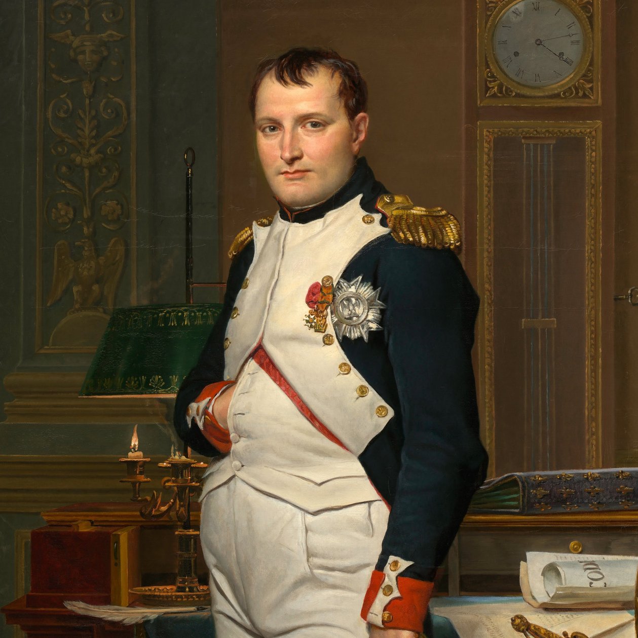 Kejser Napoleon i sit arbejdsværelse i Tuilerierne

"

" af Jacques Louis David