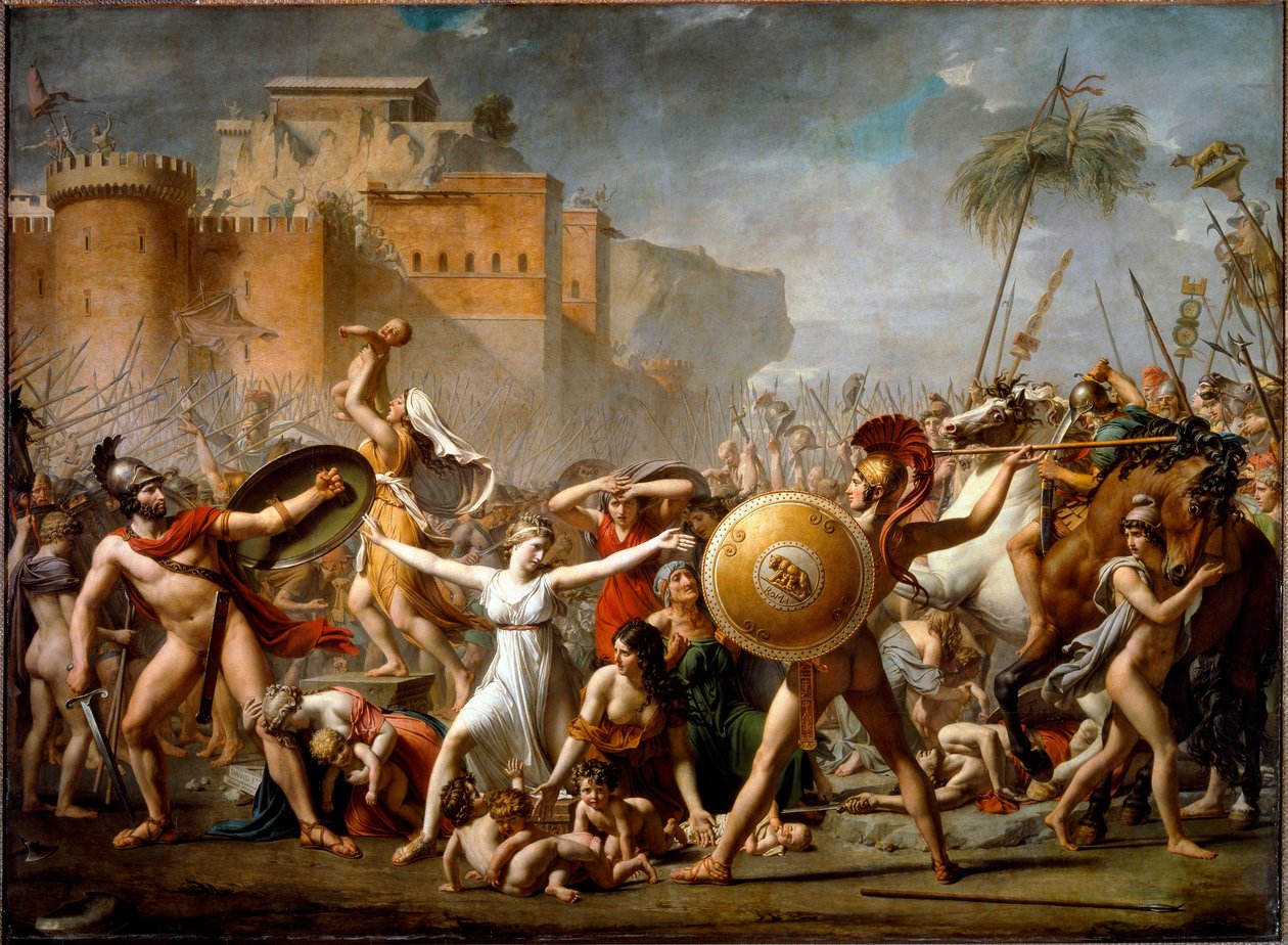 De sabinske kvinders indgriben af Jacques Louis David