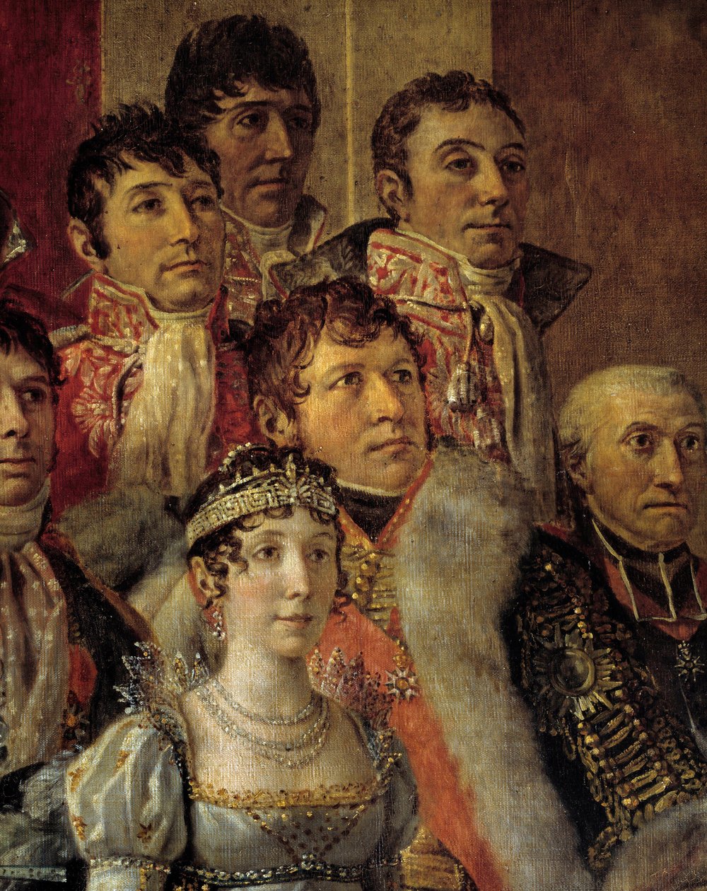 Napoleons rite. Detalje, der forestiller Marie-Julie Clary (Joseph Bonapartes kone af Jacques Louis David