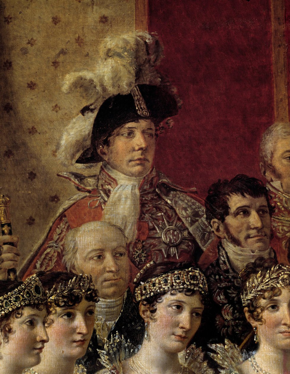 Napoleons rite. Detalje, der forestiller Pauline Bonaparte (Prinsesse Borghese af Jacques Louis David