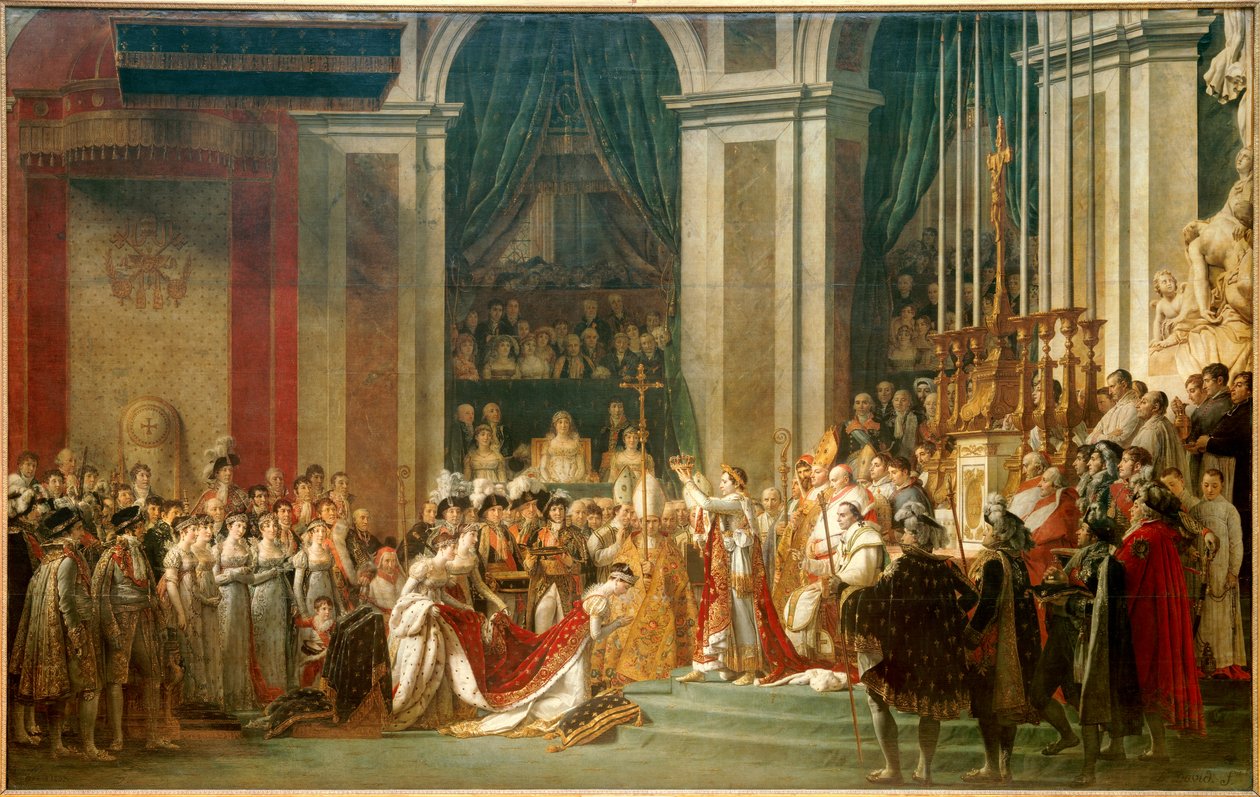 Indvielsen af kejser Napoleon I og kroningen af kejserinde Josephine af Jacques Louis David