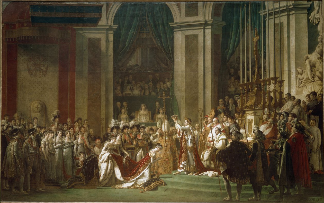 Indvielsen af kejser Napoleon I og kroningen af kejserinde Josephine af Jacques Louis David